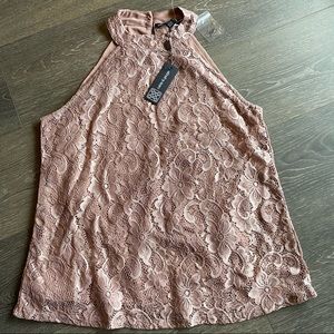 NWT Halter Lace Tank Top
